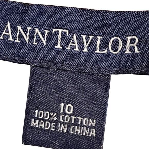 Ann Taylor Womens Vintage Y2K 90s Sleeveless Cotton Floral Coral Slip Dress 10 - Picture 16 of 16